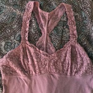 American Eagle Lace Racerback Tank